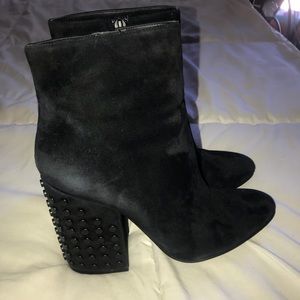 Kendal and Kyle Studded suede botties